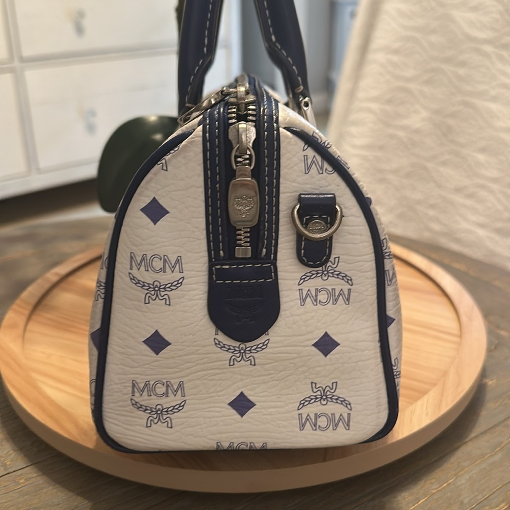 MCM Vintage VISETOS BOSTON Bag Monogram Handbag - Picture 5 of 14